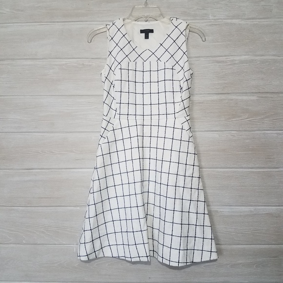 J. Crew Dresses & Skirts - J. Crew Windowpane Tweed A Line Dress Petite
